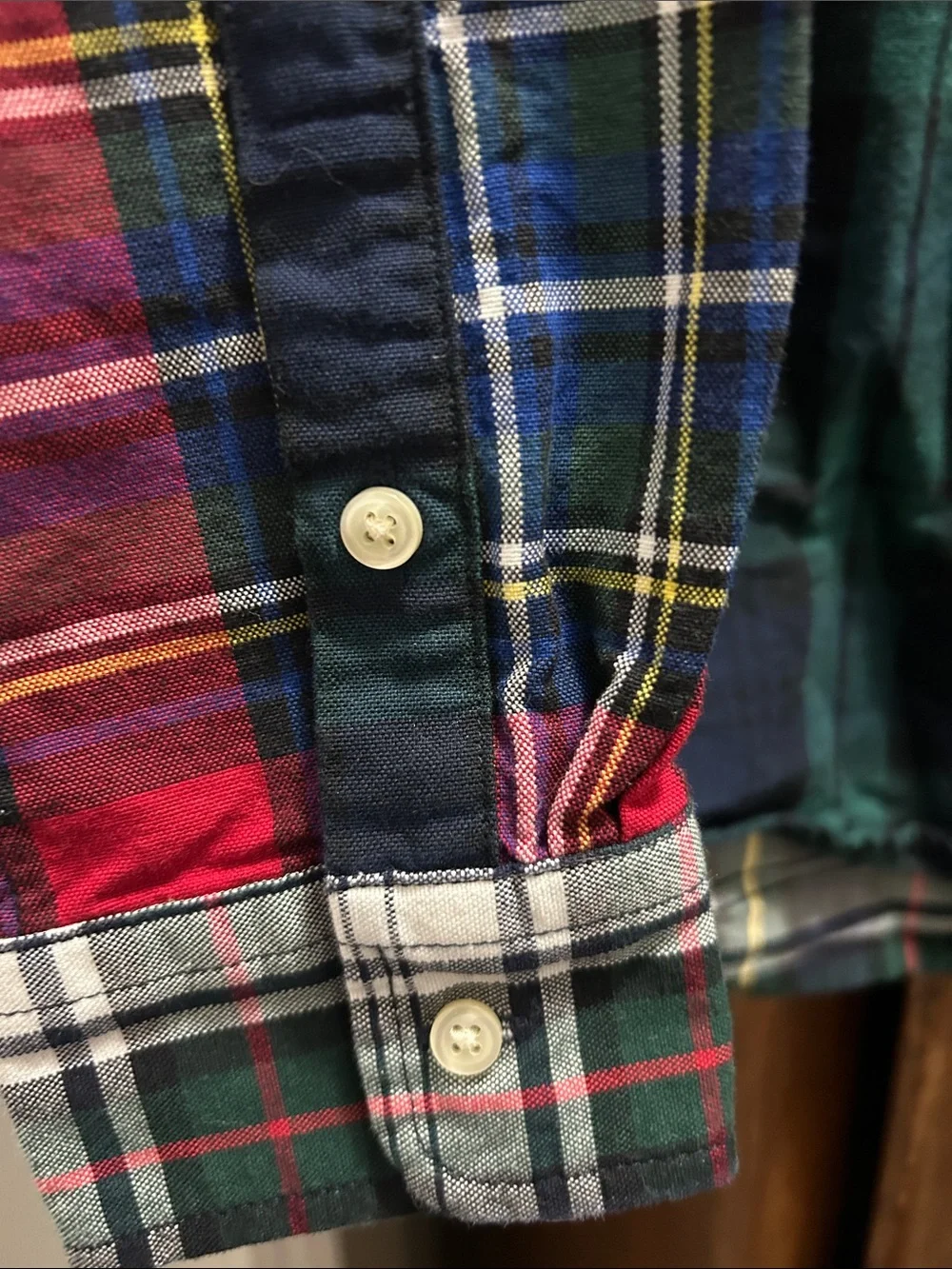 Boys Polo by Ralph Lauren Multicolor Patchwork Plaid Button-Down Shirt